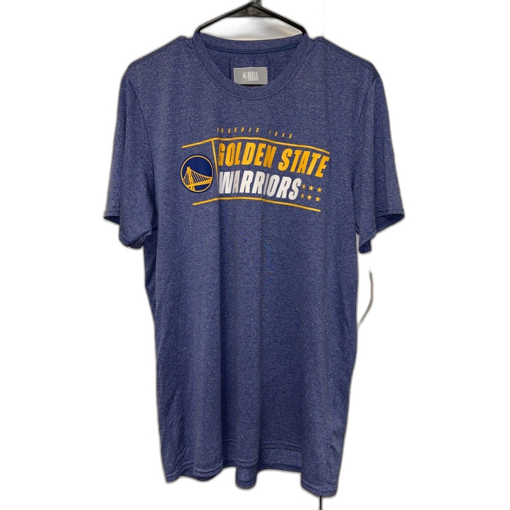 Golden State Warriors Men T Shirt L Blue NBA Basketball Sports Streetwear New